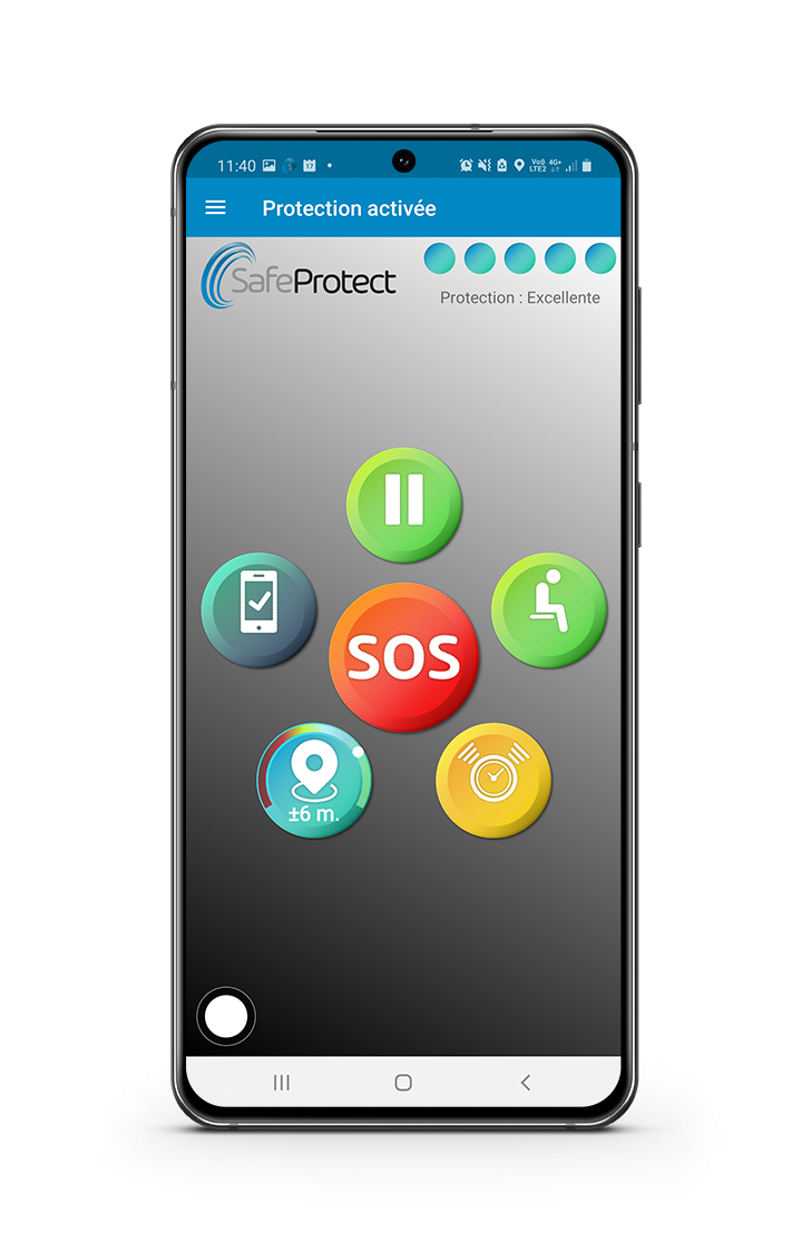 Application Android Safeprotect pour la PTI